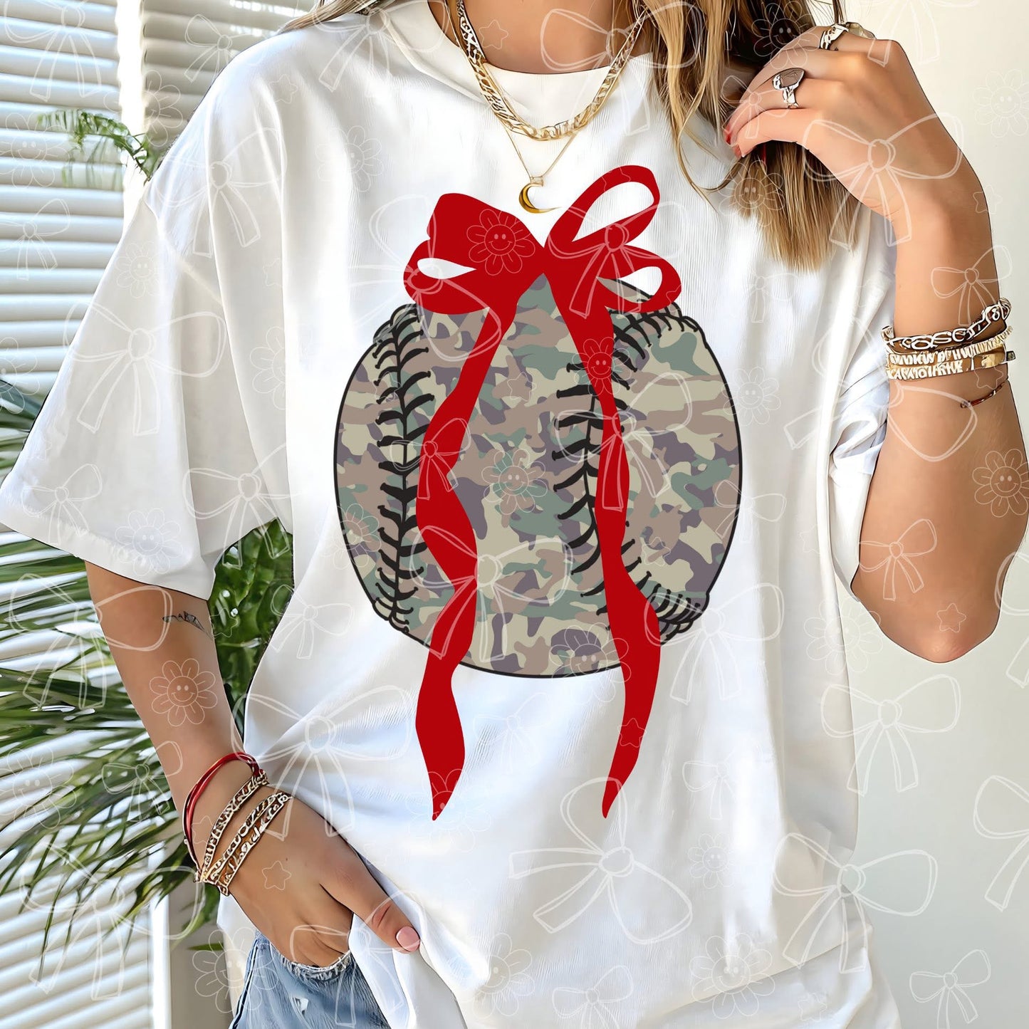 Camo Baseball Bow 1 - TRANSFER (CC)