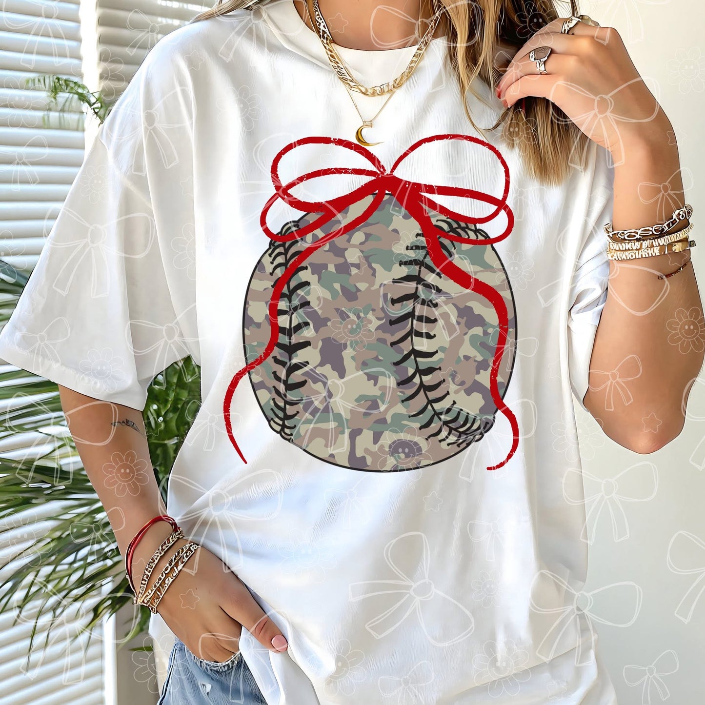 Camo Baseball Bow 2 - TRANSFER (CC)