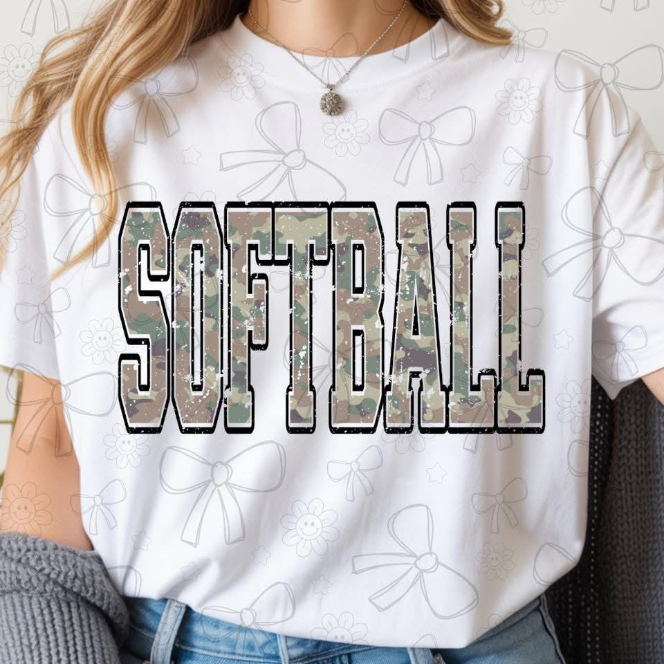 Camo Softball - TRANSFER (CC)
