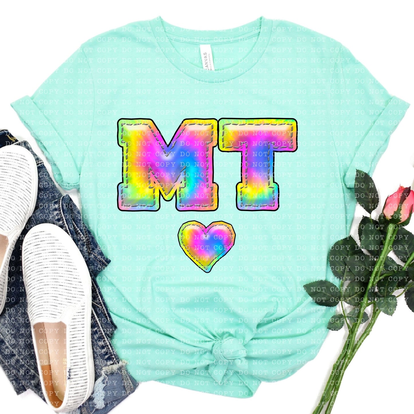 All States Inflated Tie Dye- Transfer (E)