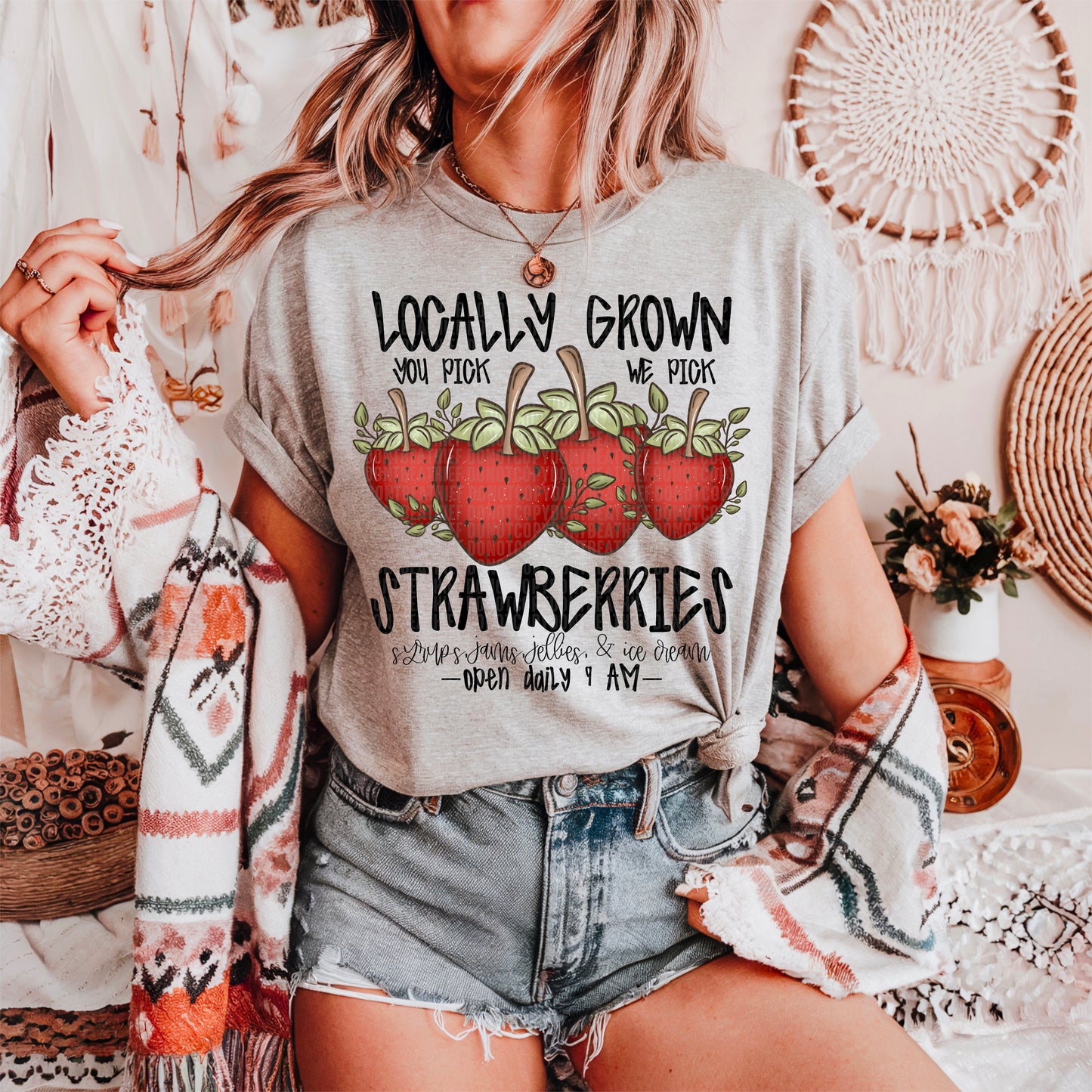 Locally Grown Strawberries - TRANSFERS (SDD)