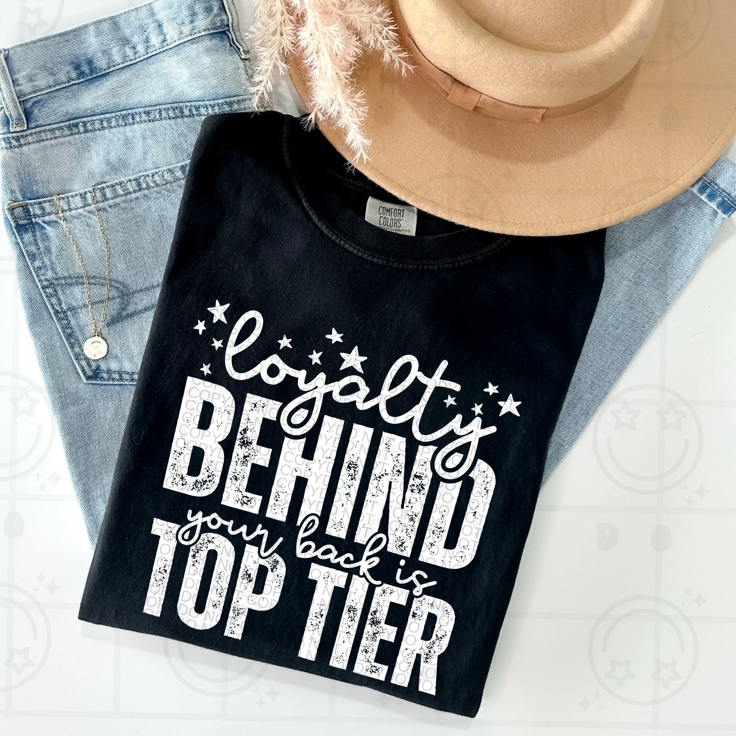 Loyalty Behind Your Back is Top Tier White Ink - TRANSFER (HW)