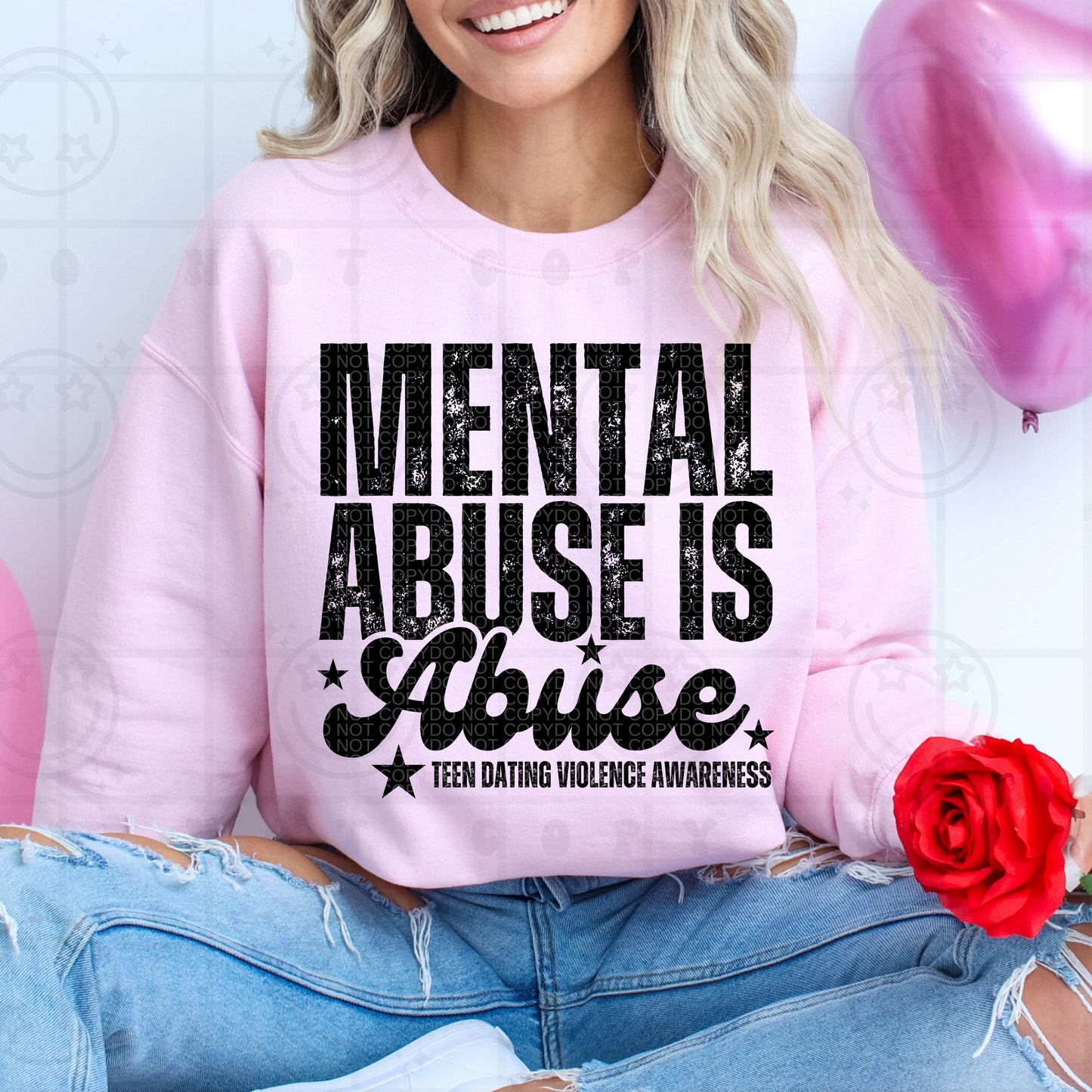 Mental Abuse Is Abuse Teen Dating Violence Awareness - TRANSFER (HW)