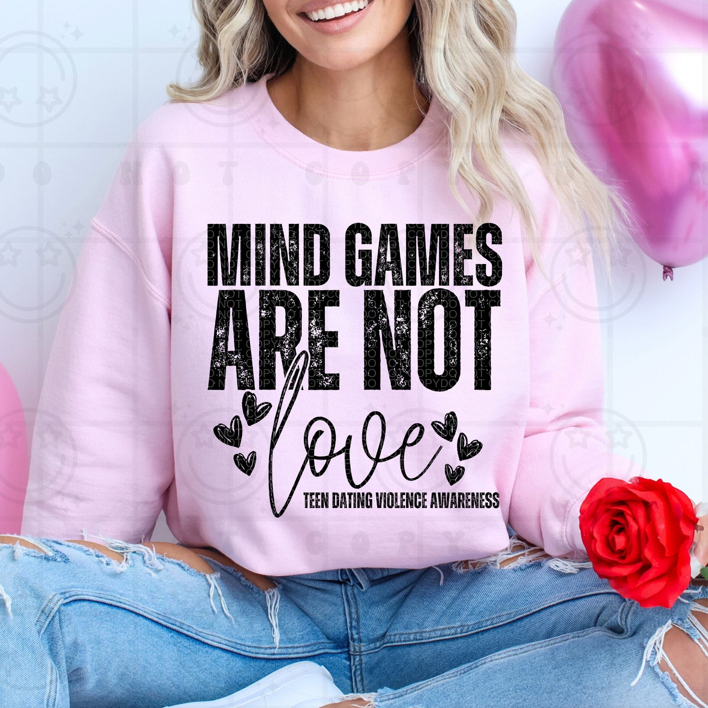 Mind Games Are Not Love Teen Dating Violence Awareness - TRANSFER (HW)