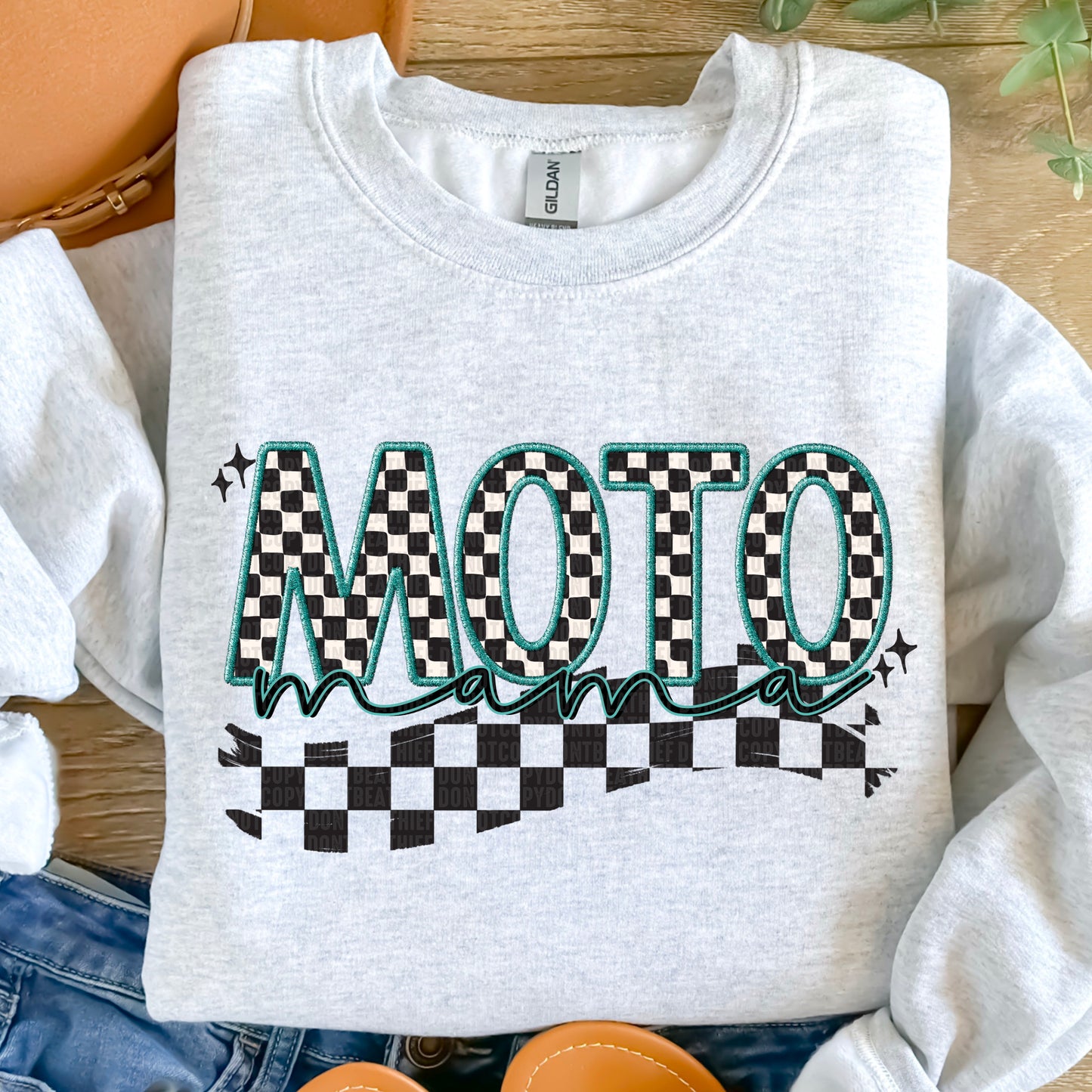 Moto Mama / Teal - TRANSFERS (SDD)