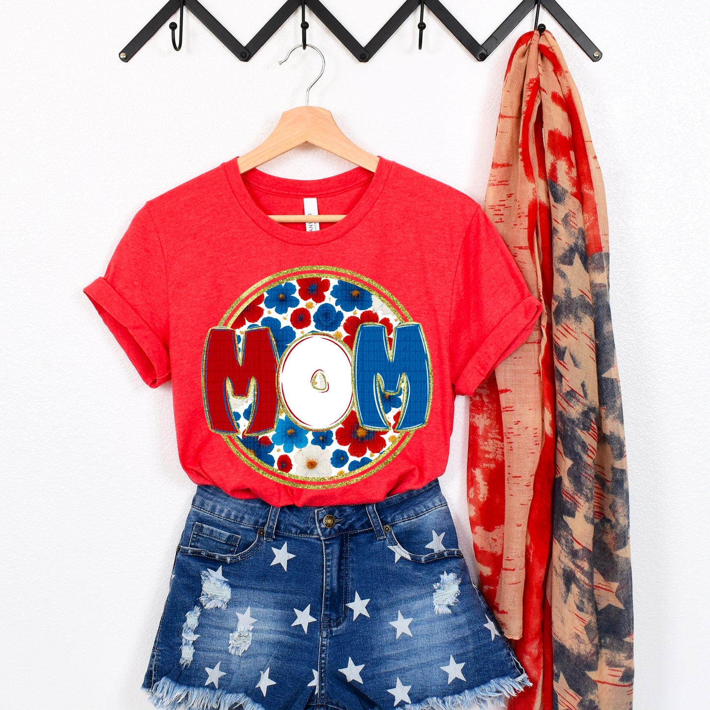 Floral 4th Of July Names - Transfer (SDD)