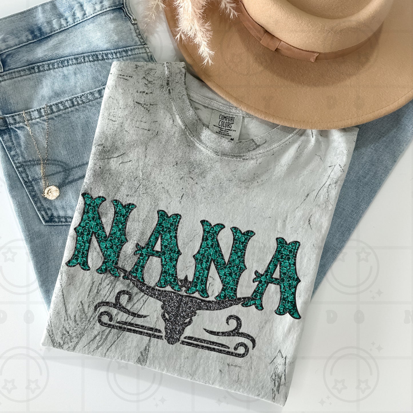 Teal Lace Nana - TRANSFERS (HW)