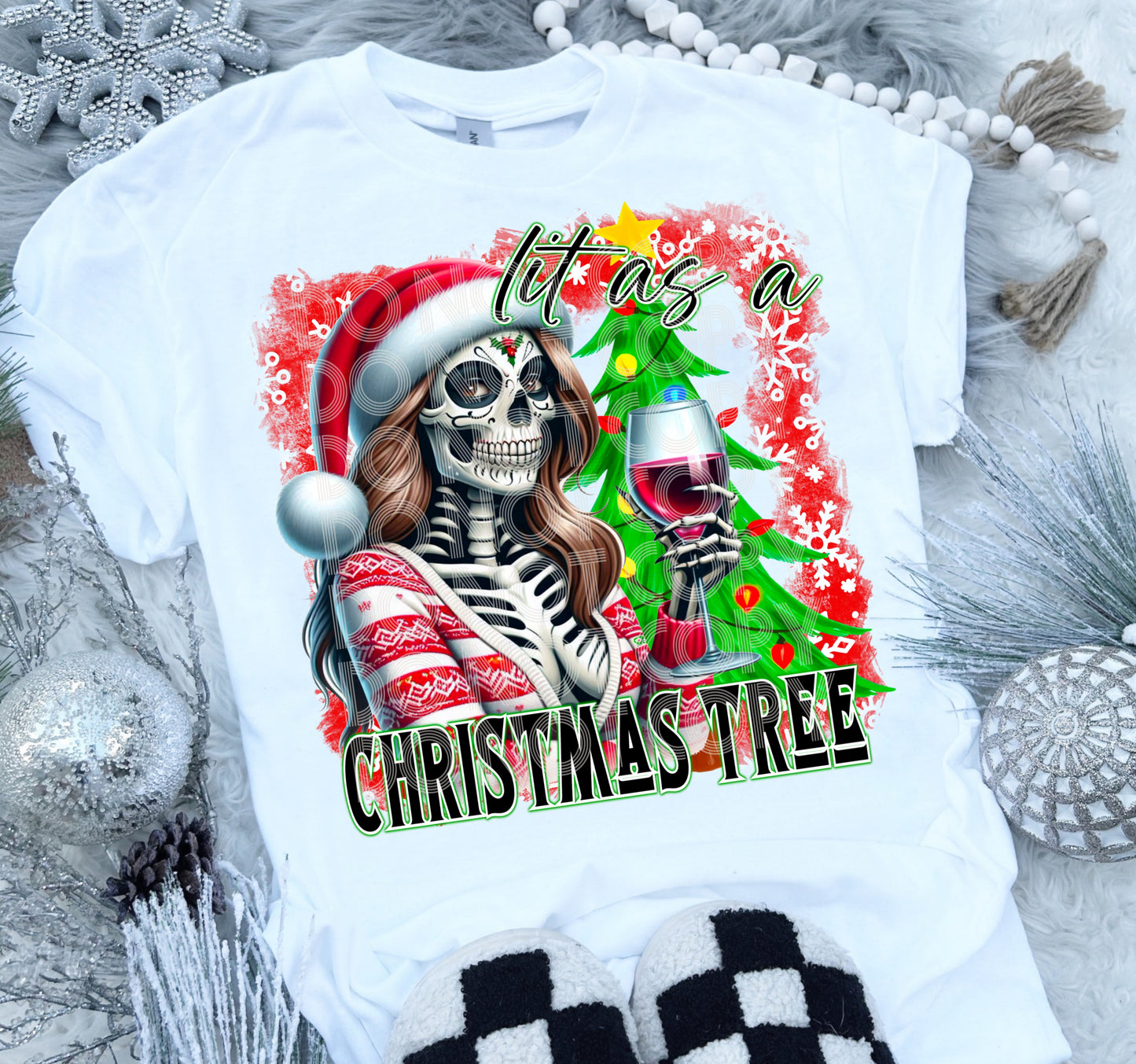 Lit As A Christmas Tree - Wine - Transfer (DDVA)