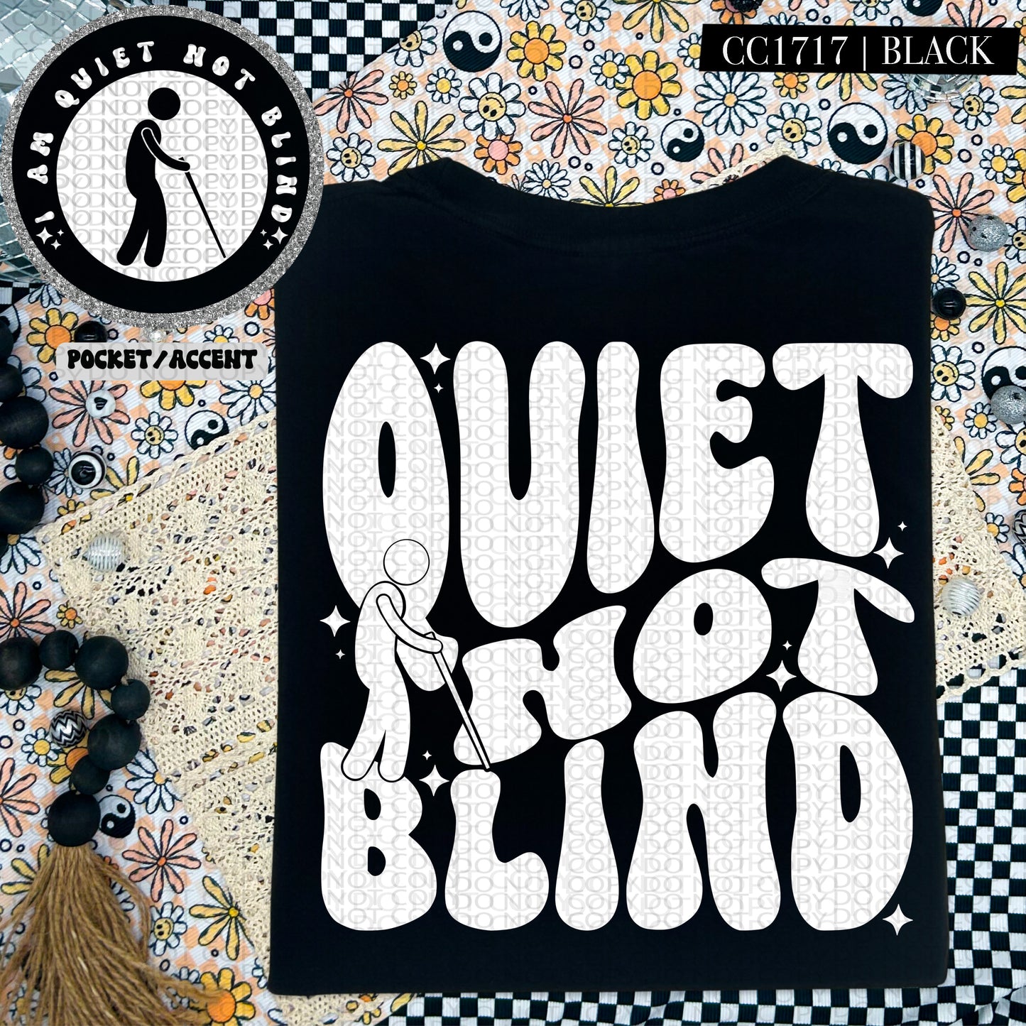 Quiet Not Blind White Ink - Transfer (HW)