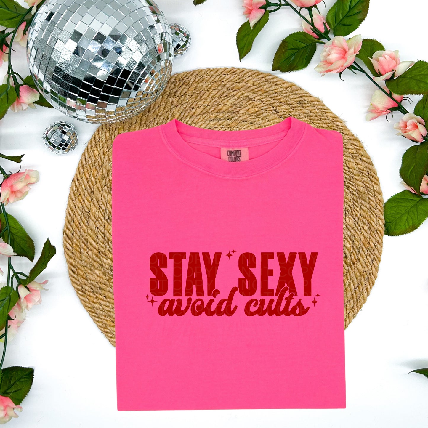Stay Sexy Avoid Cults Red Ink - TRANSFERS (Lyttle)