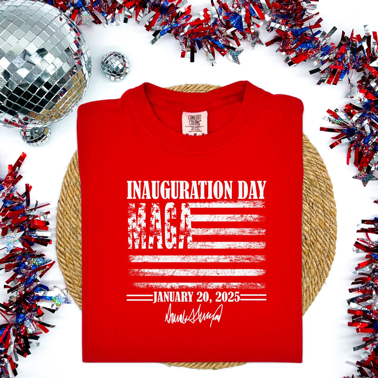 Donald Trump Inauguration Day MAGA Flag - Transfer (TGG)