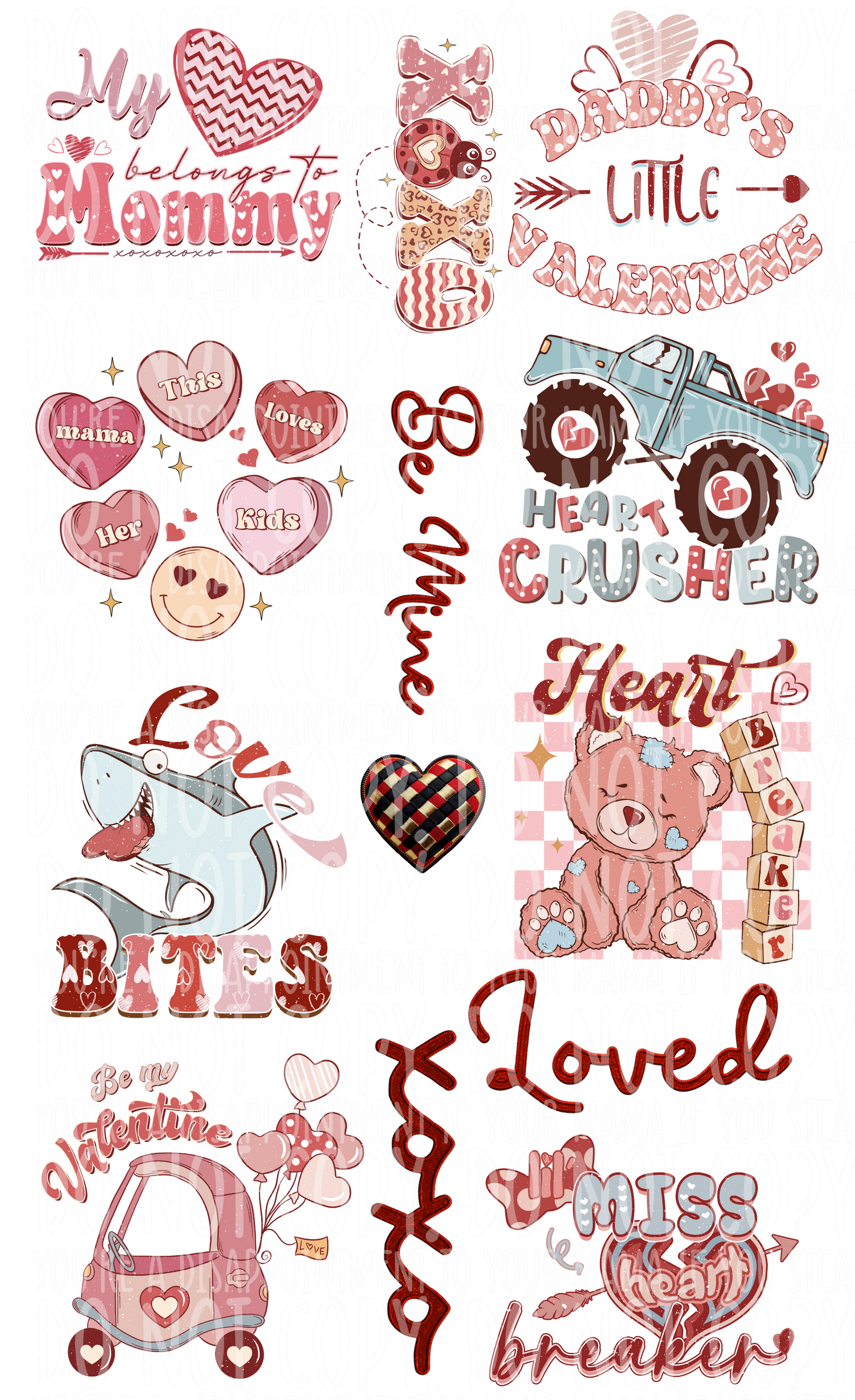 Kids Valentine Pre Made Gang