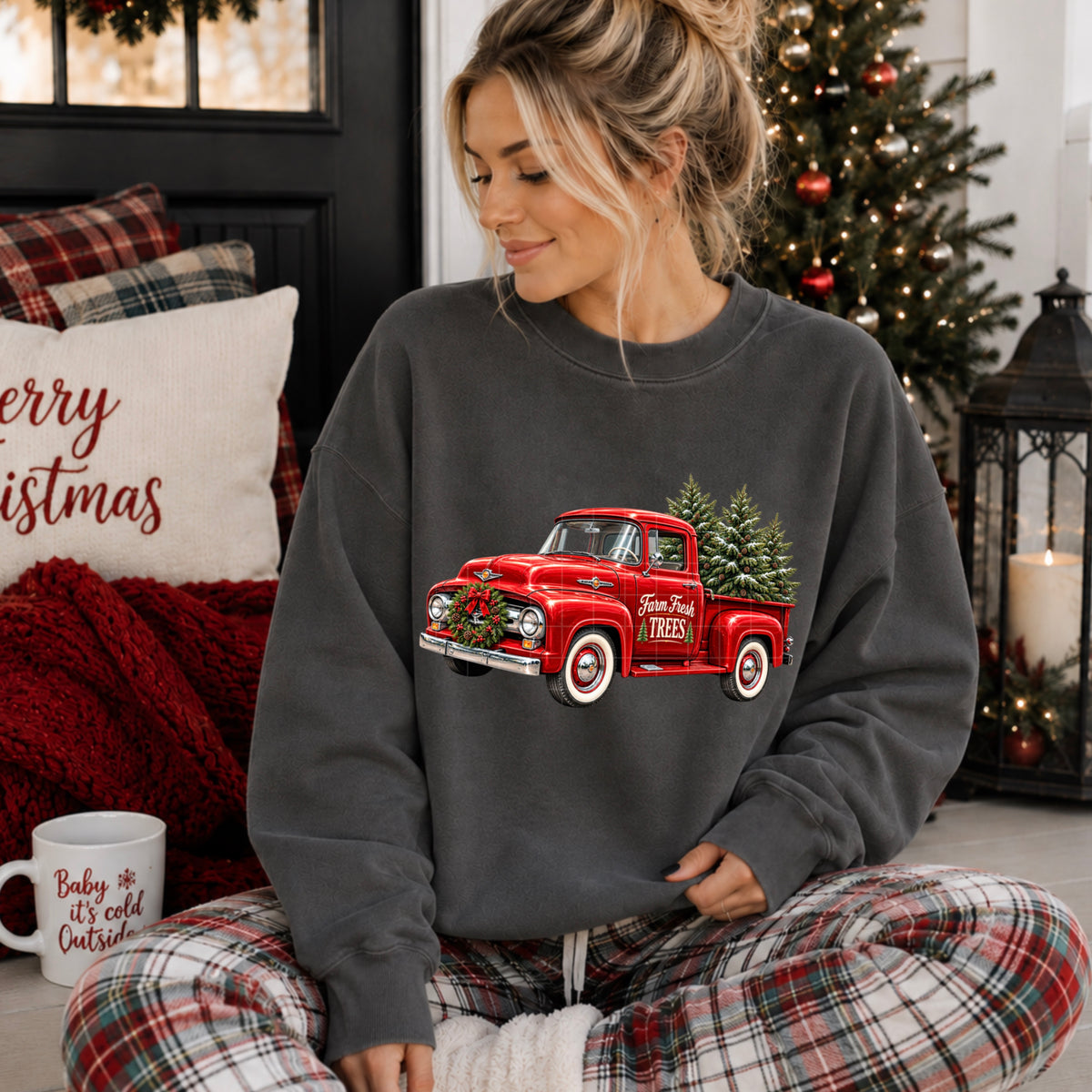 Vintage Christmas Truck - Transfers (SDD)