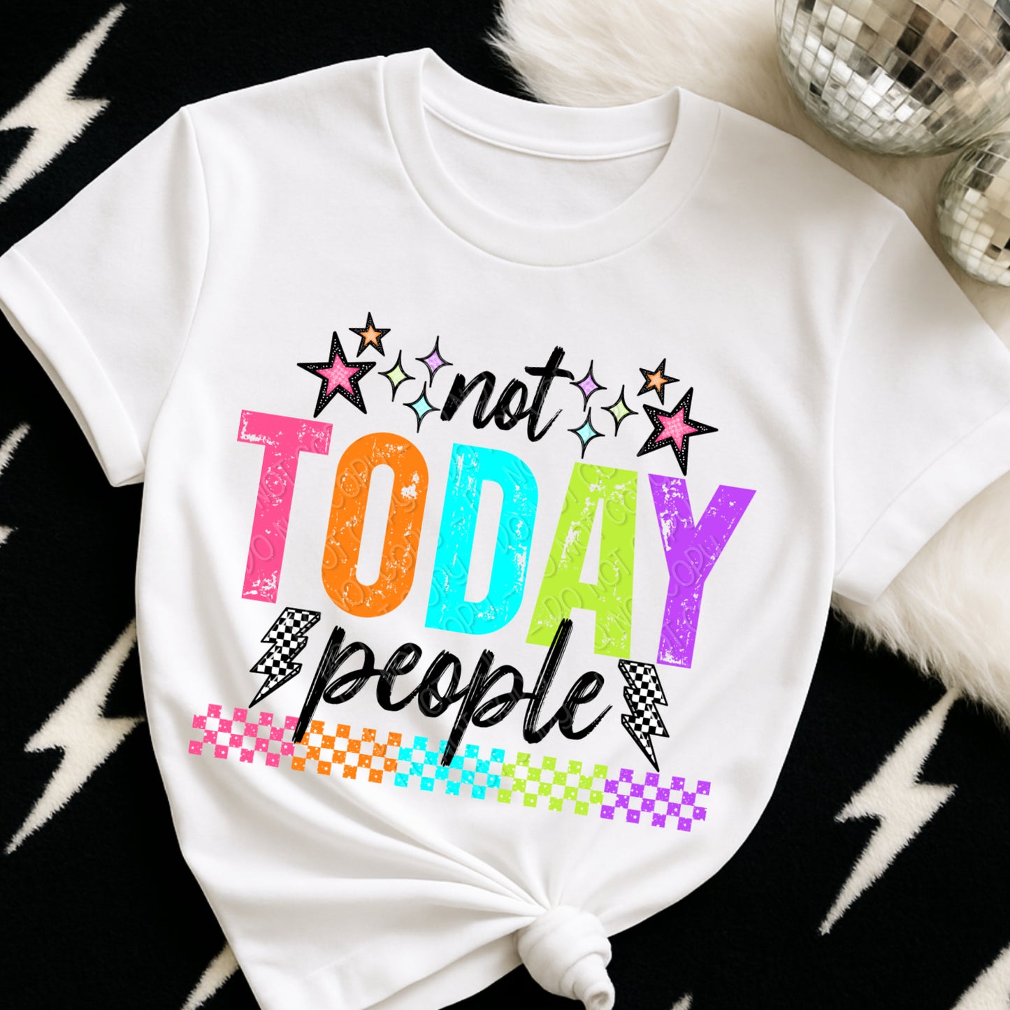 Not Today People / Black - TRANSFER (DW)