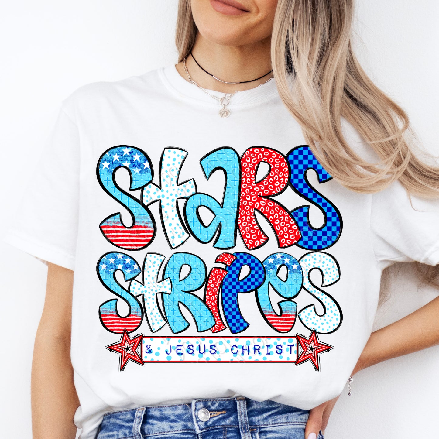 Stars Stripes & Jesus Christ - TRANSFER (DW)