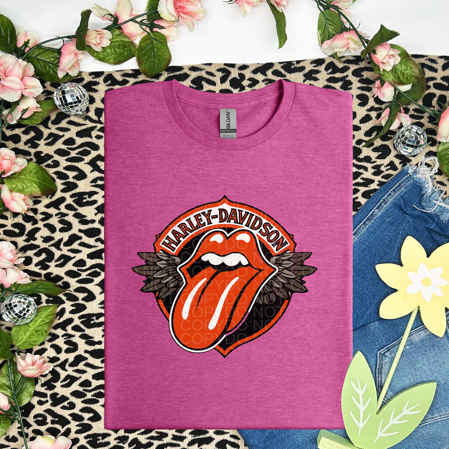 Harley Davidson Tongue - TRANSFERS (SDD)