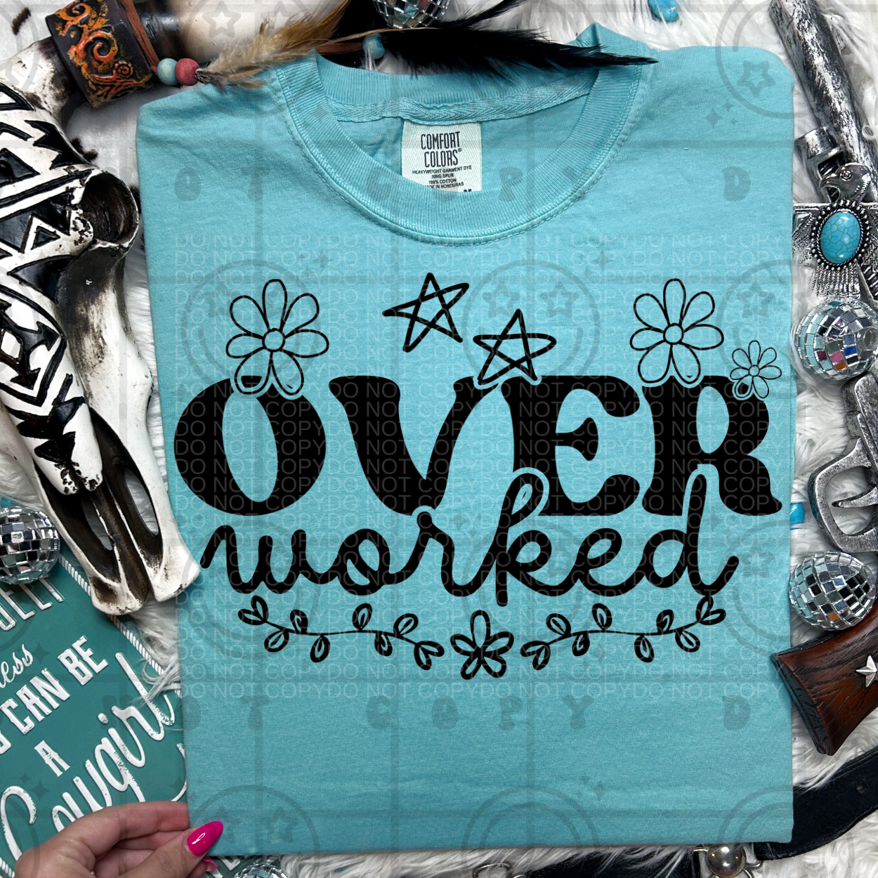 Over Worked Flowers and Stars - TRANSFERS (HW)