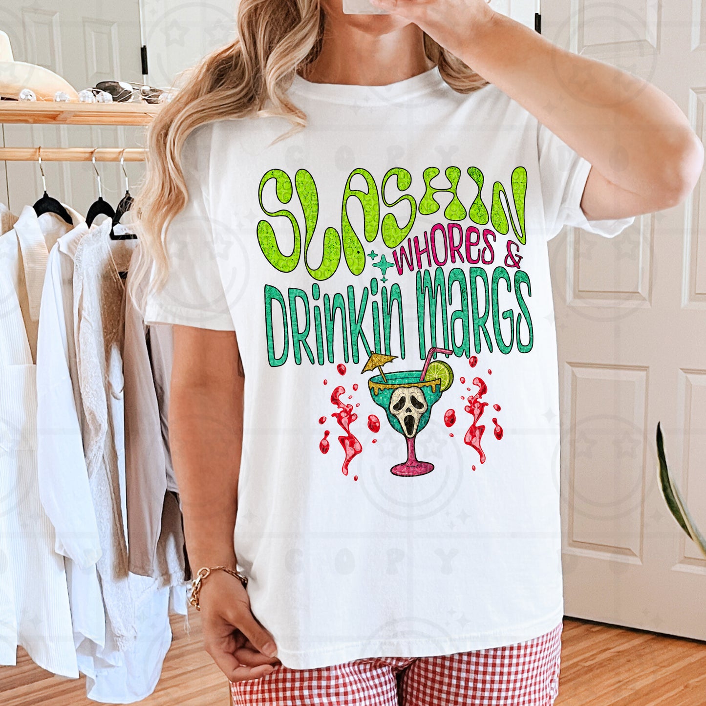 Slashing Whores And Drinkin' Margs Ghost Face - TRANSFERS (HW)