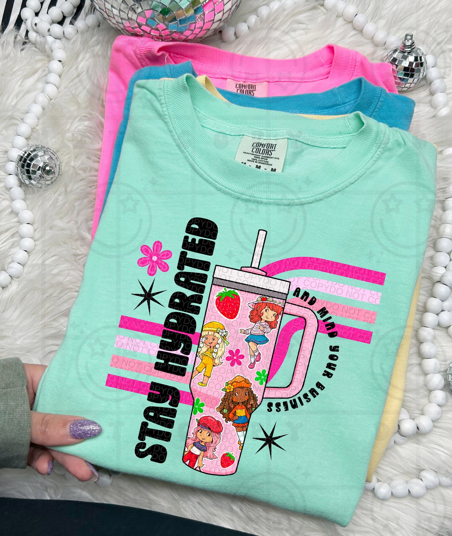 Strawberry Shortcake Retro Tumbler - TRANSFERS (HW)