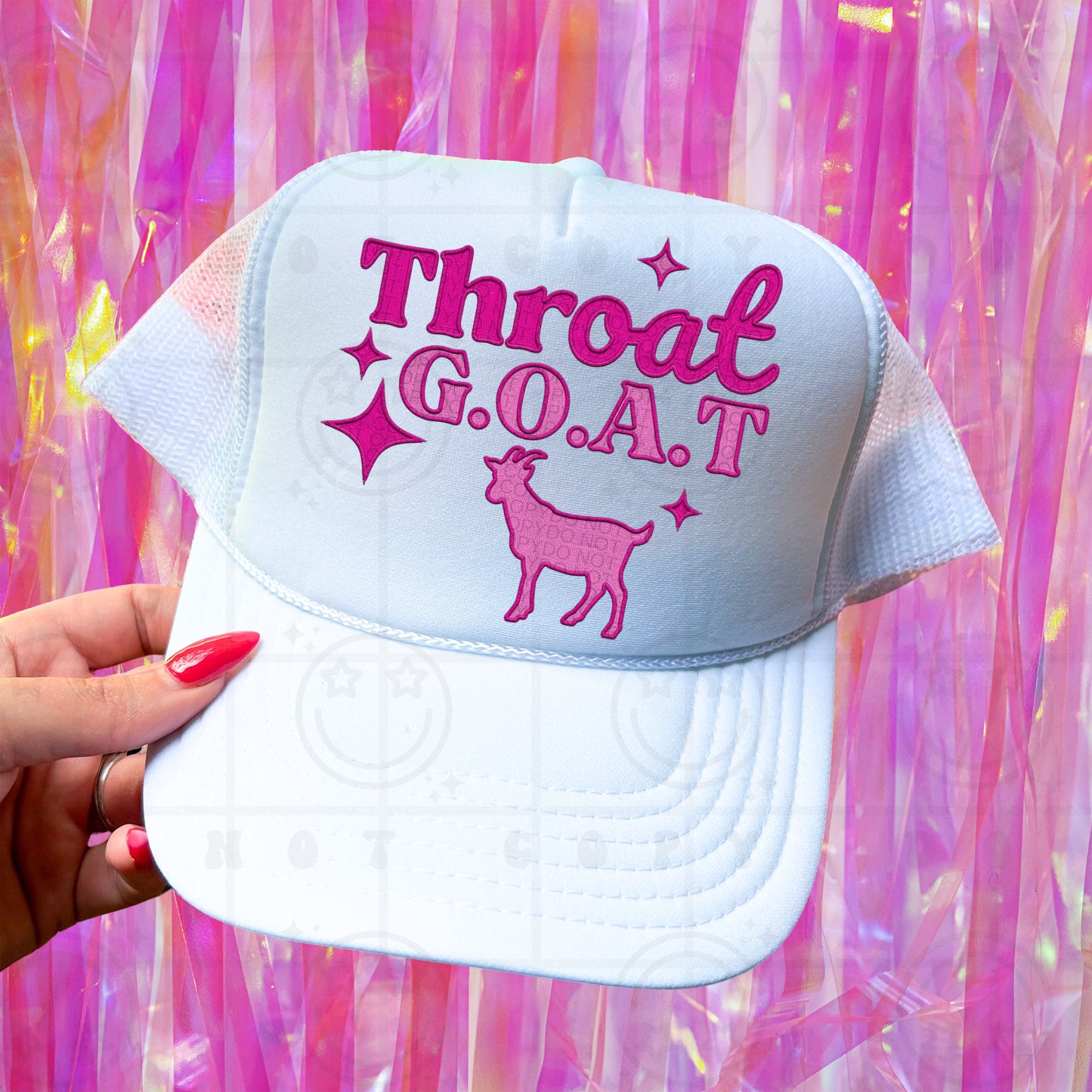 Throat G.O.A.T. Faux Embroidery - TRANSFERS (HW)