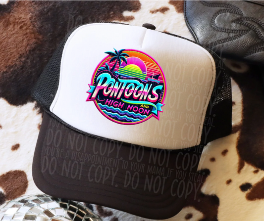 Pontoons & Noon- Hat Transfer