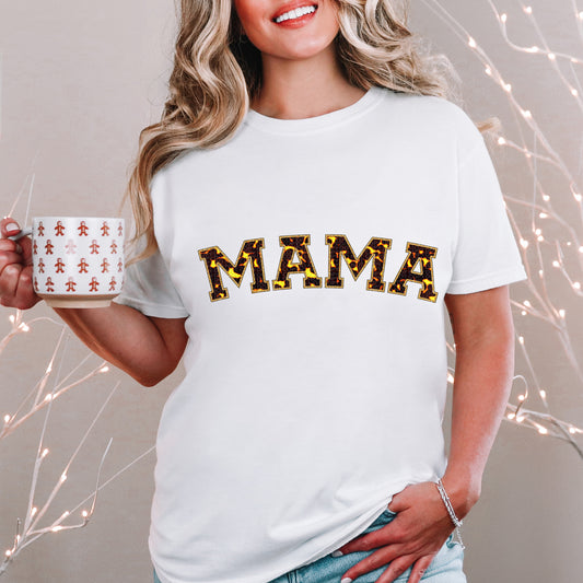 Mama Faux Embroidery Fire Ember - TRANSFER (KD)