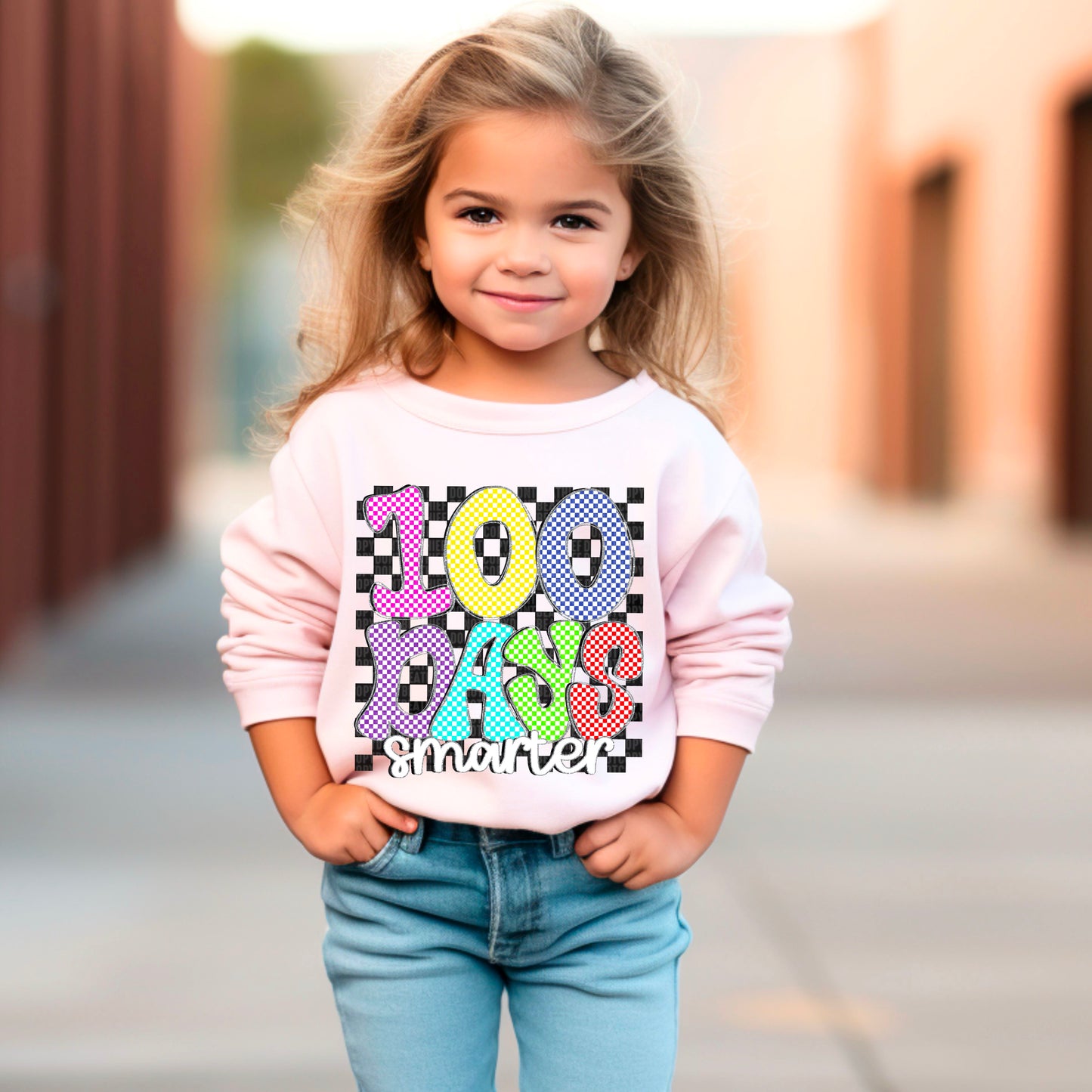 100 Days Smarter Checkered - TRANSFER (SDD)