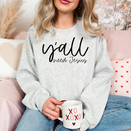 Y'all Need Jesus / Black - TRANSFER (OHDD)