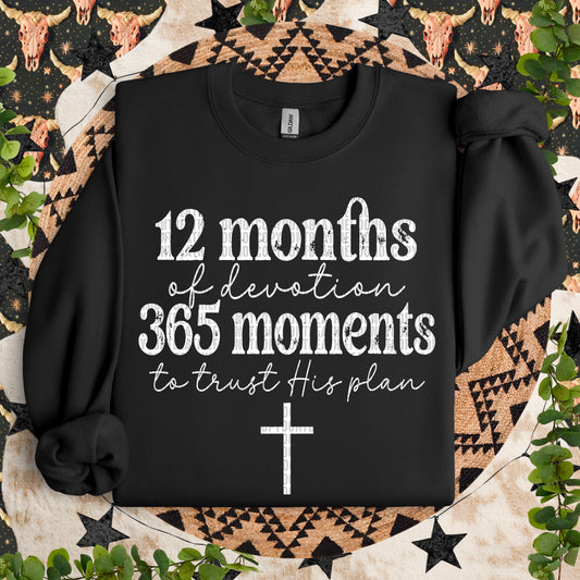 12 Months of Devotion White Ink - TRANSFER (SDD)