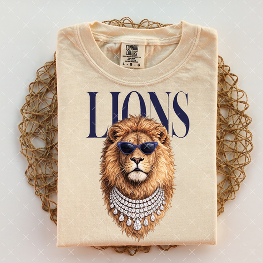 Lions  / Navy Blue -  Transfers (CC)