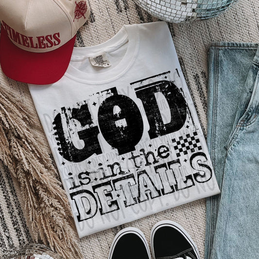 God Is In The Details / Black - TRANSFER (SW)