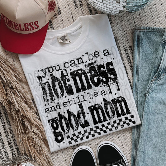 You Can't Be A Hot Mess / Black - TRANSFER (SW)