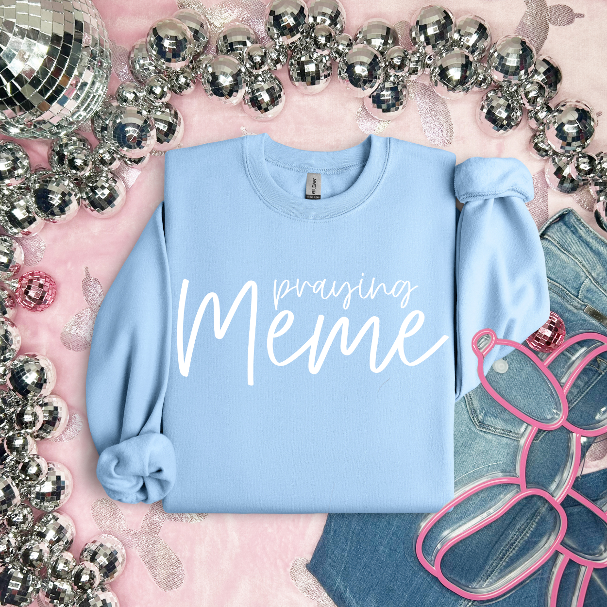 Praying Meme / White - TRANSFER (OHDD)