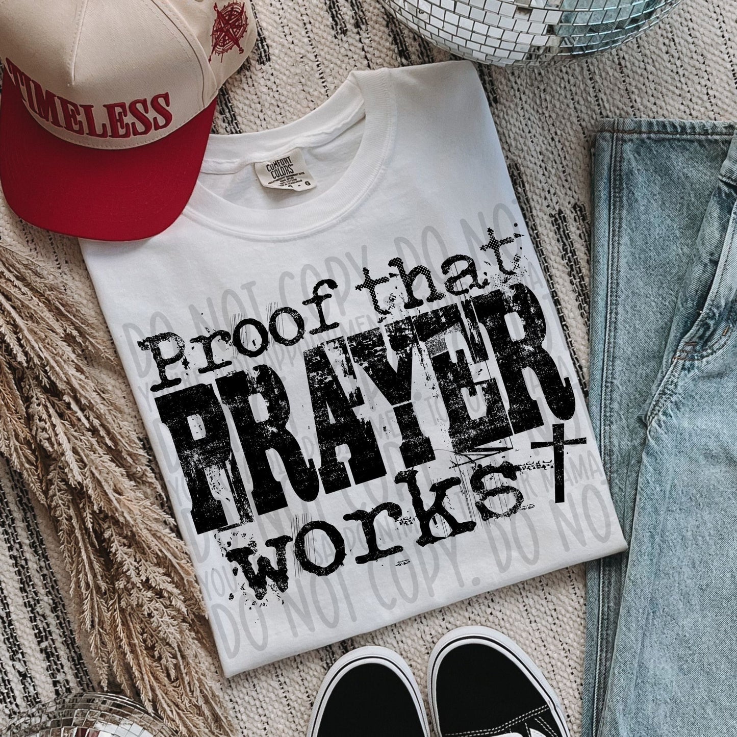 Proof That Prayer Works / Black - TRANSFER (SW)