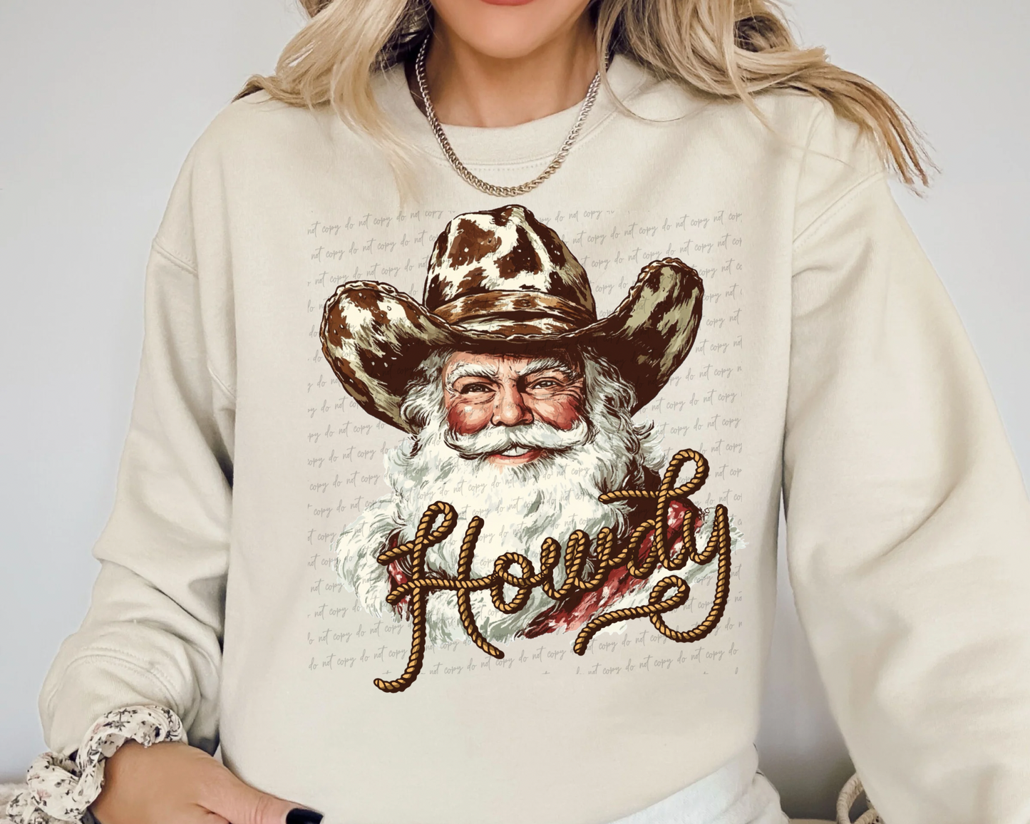 Howdy Cowboy Santa - TRANSFER (SS)