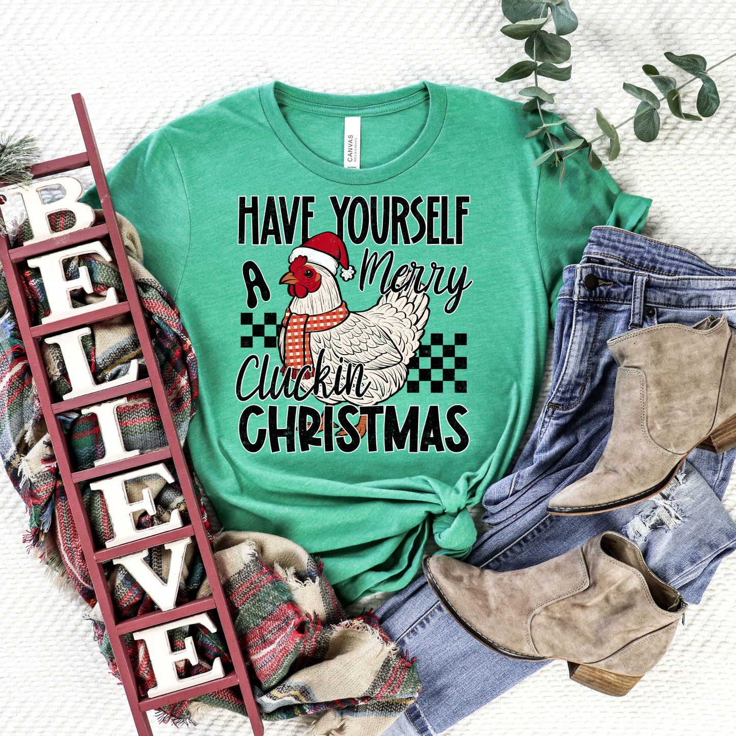 Have Yourself A Merry Cluckin Christmas - TRANSFER (S)