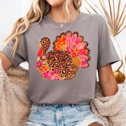 Floral Turkey  - TRANSFER (SC)