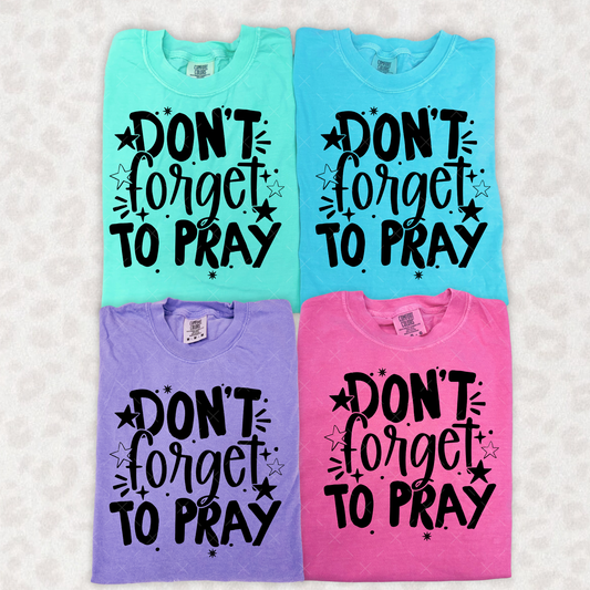 Don't Forget To Pray / Black - TRANSFER (S)