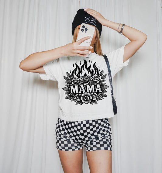 Mama Flowers with Fire - Transfer (L)