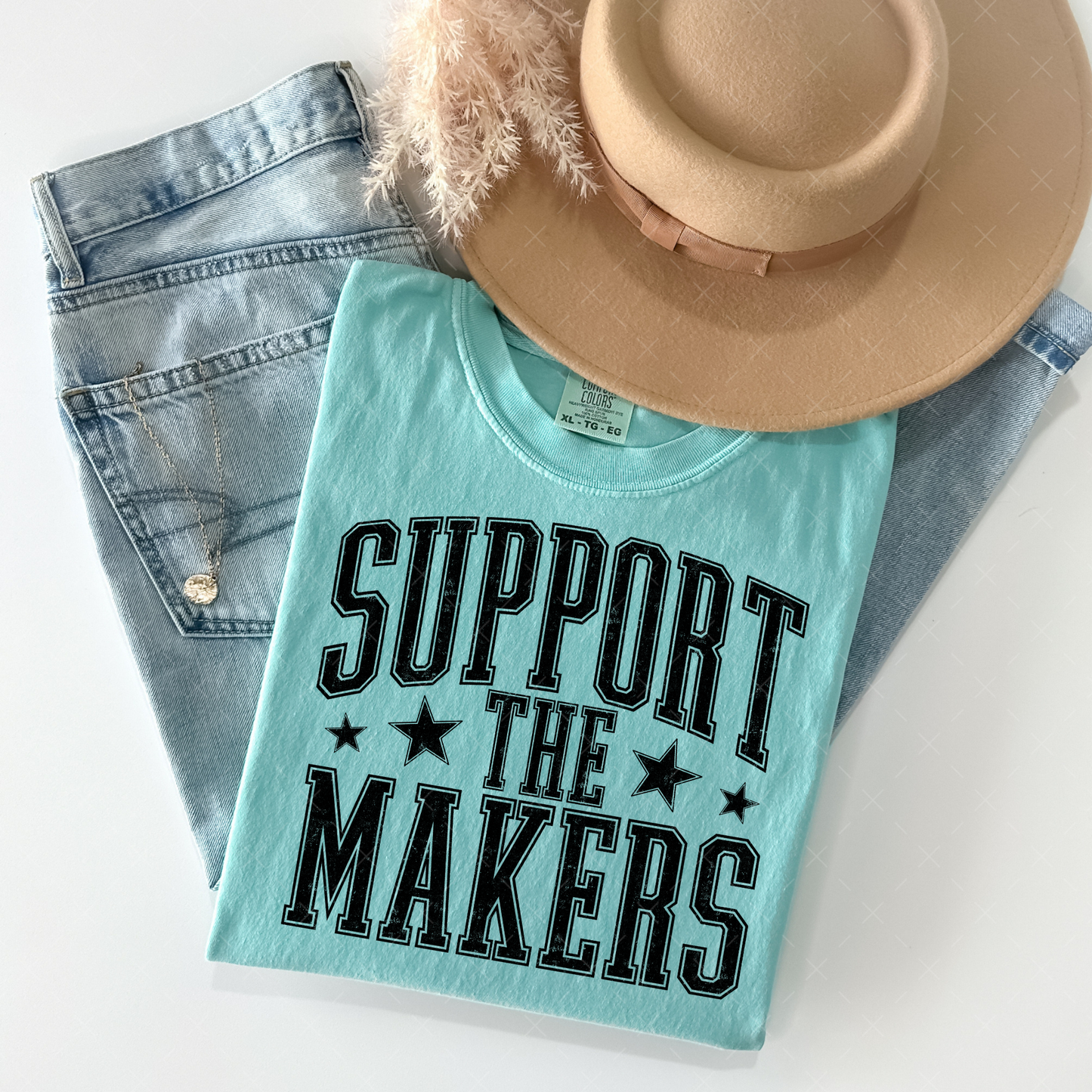 Support The Makers / Black - TRANSFER (S)
