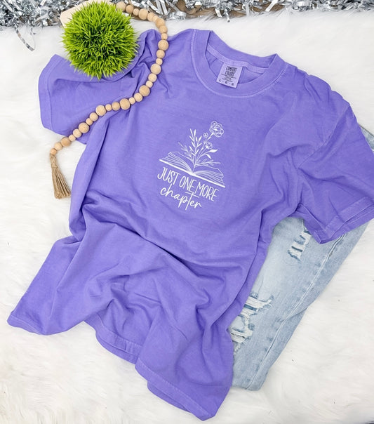 Just one more chapter- EMBROIDERED TEE