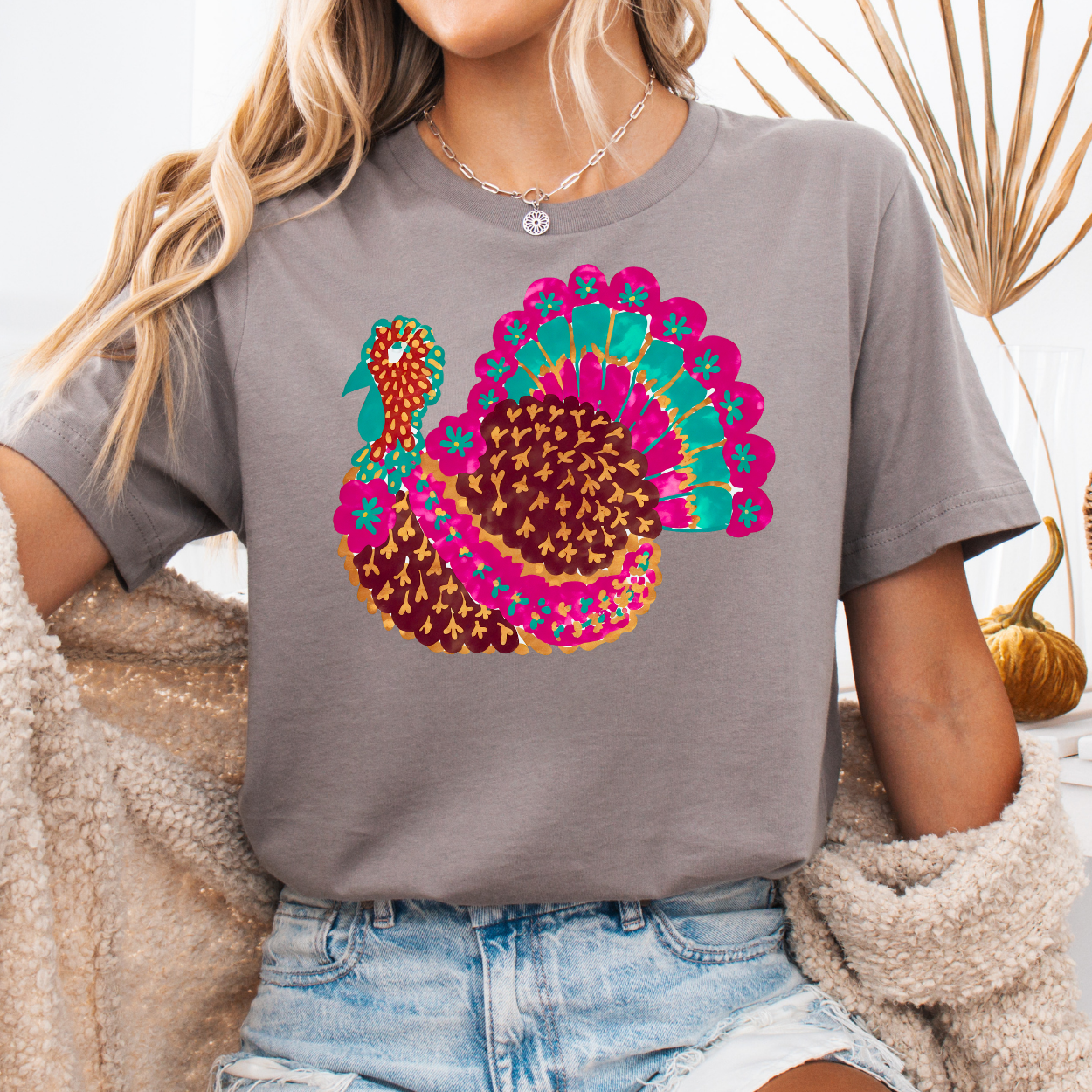 Floral Turkey  - TRANSFER (SC)