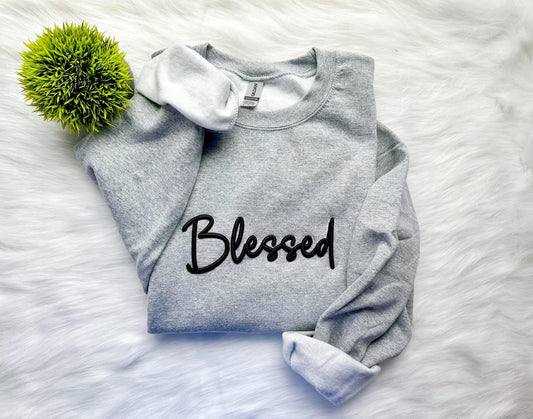 Blessed 3D puff- Embroidered