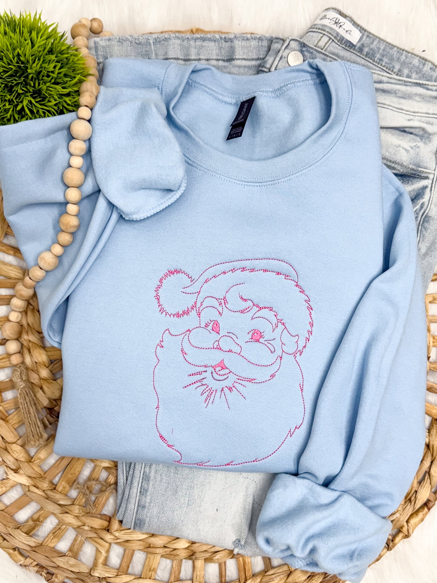 Santa Stitch  -EMBROIDERED SWEATSHIRT