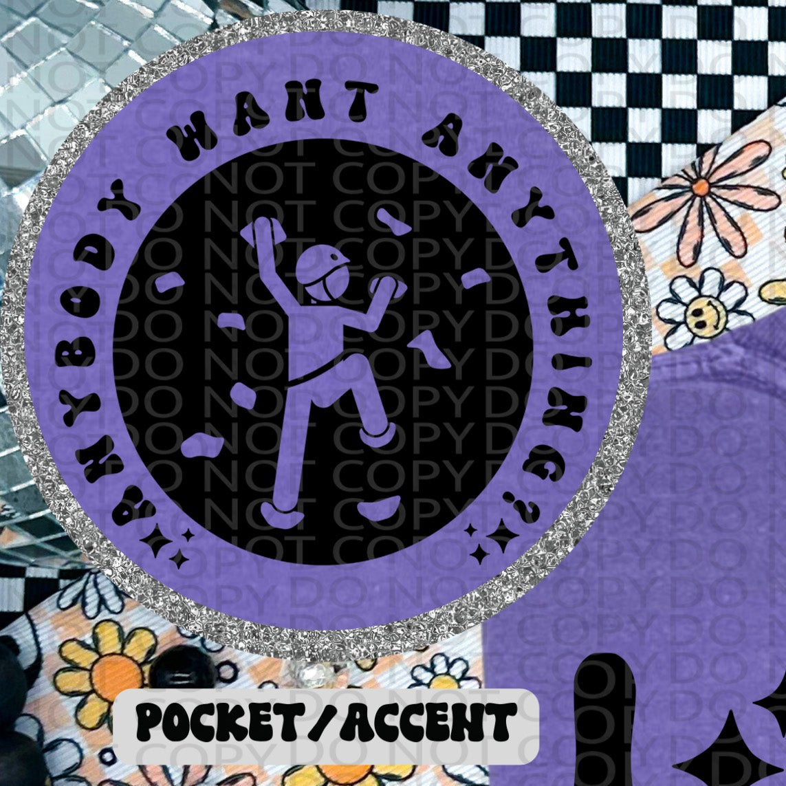 I Am At Rock Bottom POCKET ONLY - TRANSFERS (HW)