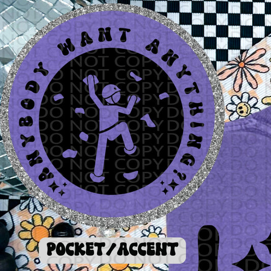 I Am At Rock Bottom POCKET ONLY - TRANSFERS (HW)