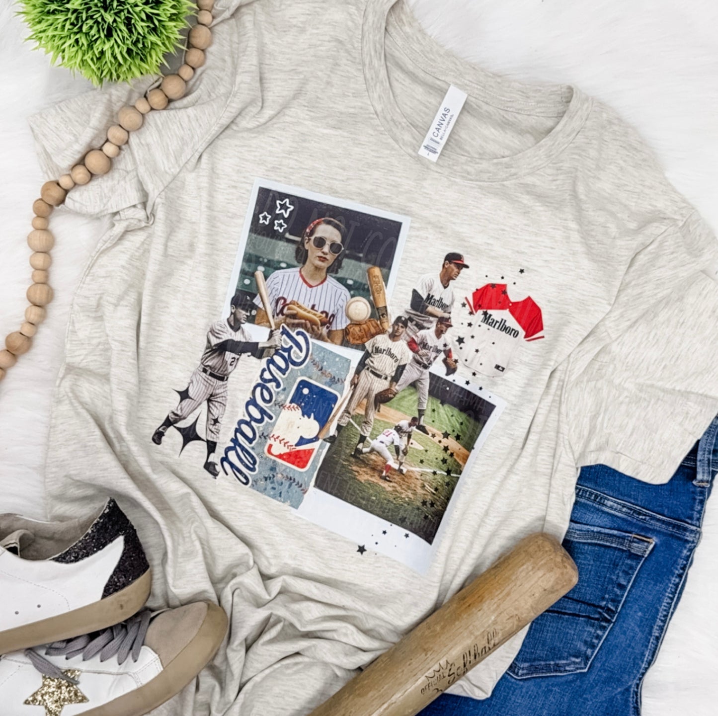 Baseball Collage- COMPLETED TEE