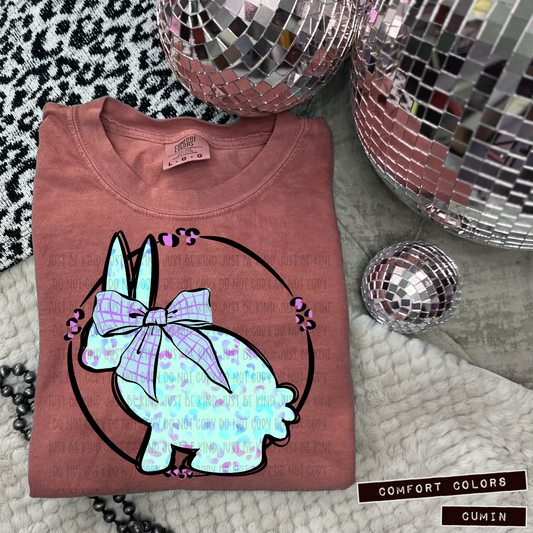 Leopard Bunny Blue - TRANSFERS (Kayndi)