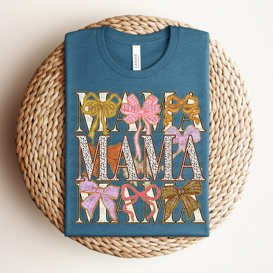 Mama Bows (Brown and white) - TRANSFERS (Kayndi)