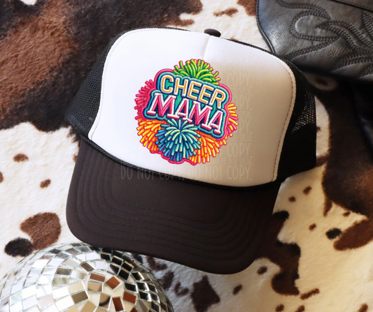 Cheer Mama- Hat Transfer (DD)